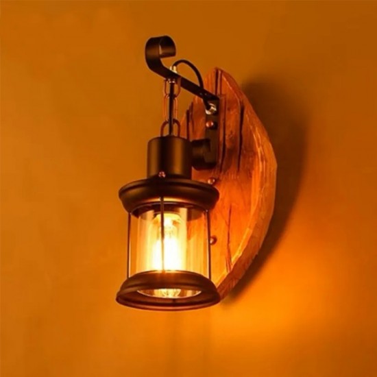 Vintage Industrial LED Cage Wall Light